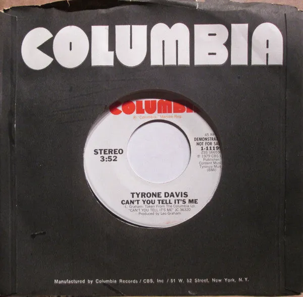 Tyrone Davis - Can't You Tell It's Me (7", Promo) (VG )