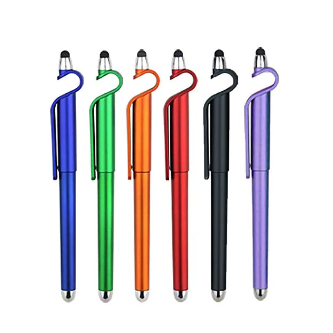 Universal Touch Screen Capacitive Stylus Pen With Mobile Stand Compatible for All Mobile Phones (Multicolour)