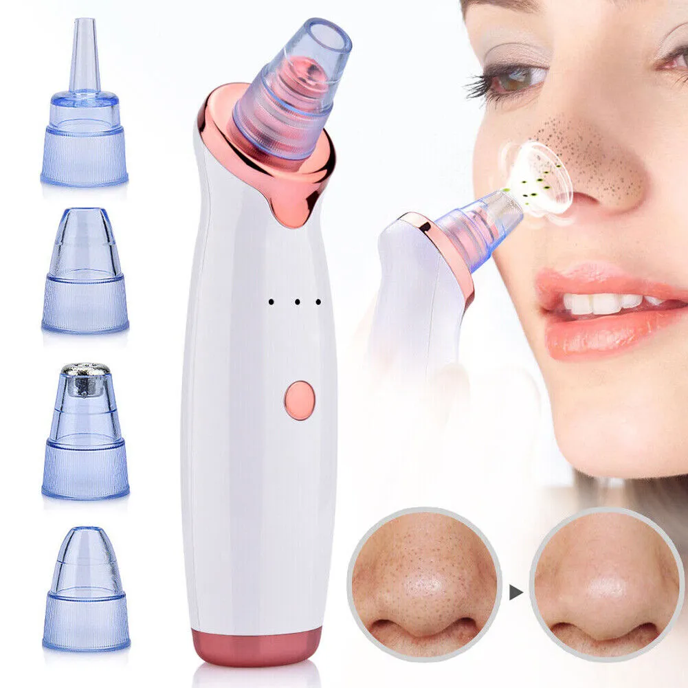 US 2-4 Pack Electric Blackhead Comedone Remover Pore Vacuum Cleaner RECHARGEABLE