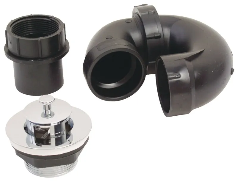 US Hardware P-118C Tub Drain Kit, ABS, Black :CD: QUANTITY: 1