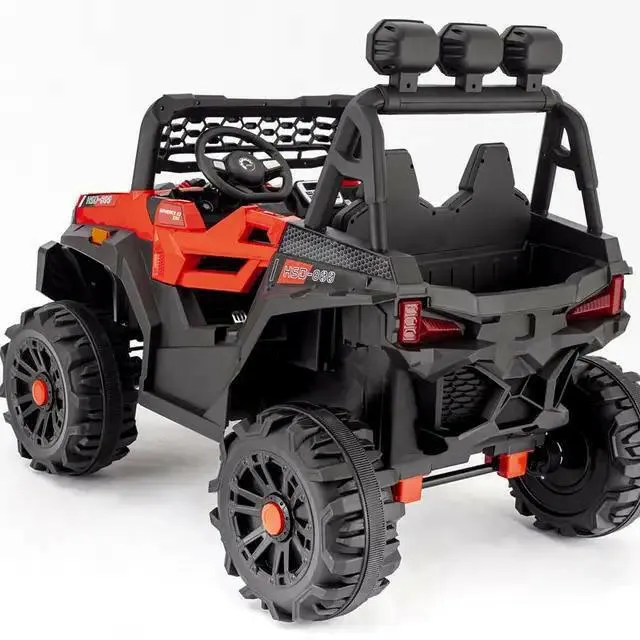 UTV Electric Ride On Car For Kids With Remote Control Leather Seat