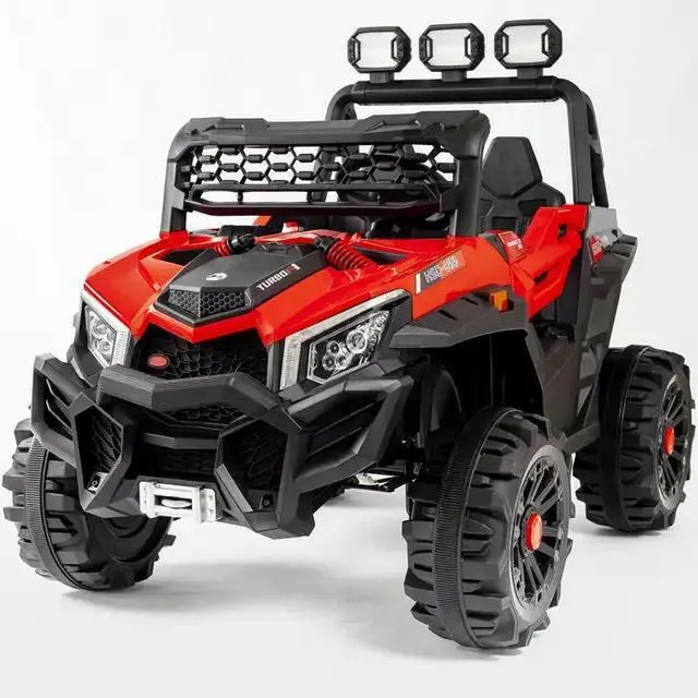 UTV Electric Ride On Car For Kids With Remote Control Leather Seat