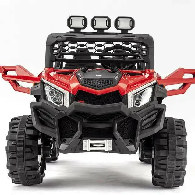 UTV Electric Ride On Car For Kids With Remote Control Leather Seat