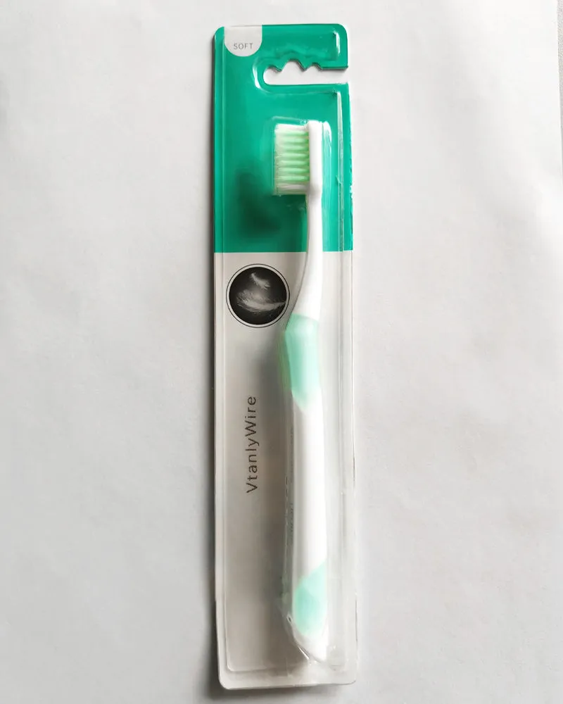 VtanlyWire toothbrush, manual soft toothbrush, tongue and cheek cleaning