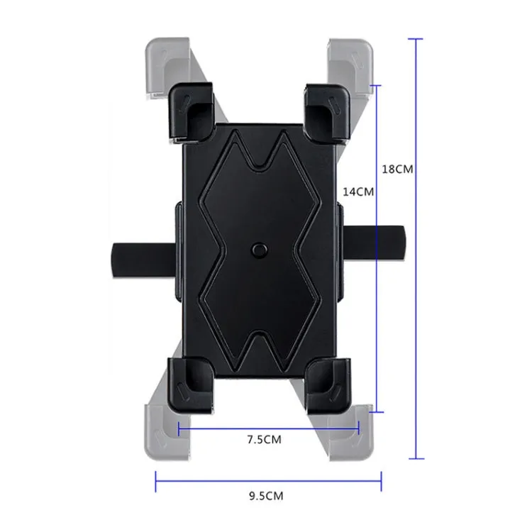 WHEEL UP Bicycle Automatic Bracket Motorcycle Mobile Phone Bicycle Navigation Rack(Upgrade-handlebar)