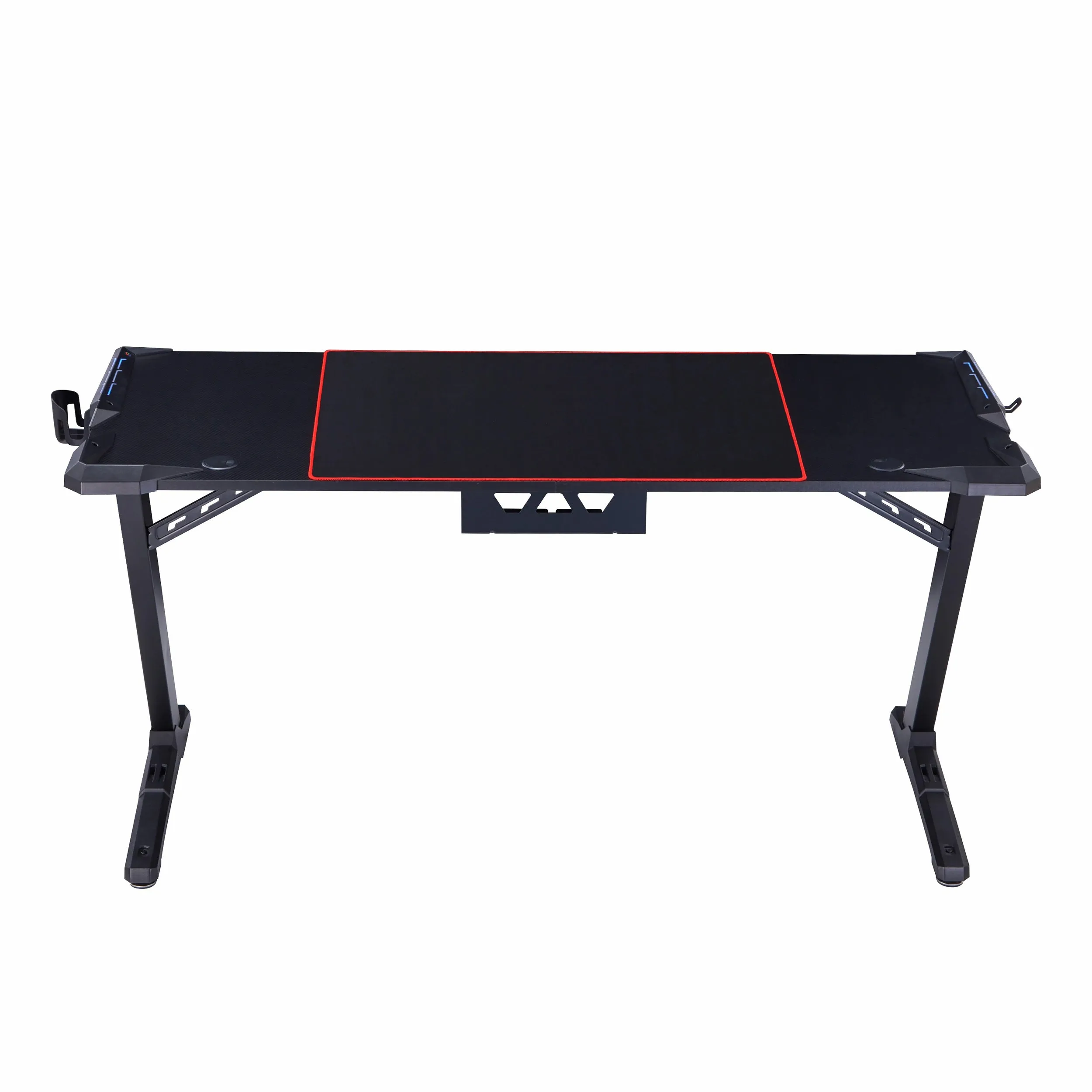 Wiching Modern Black 67-in Steel Rectangular Computer Desk