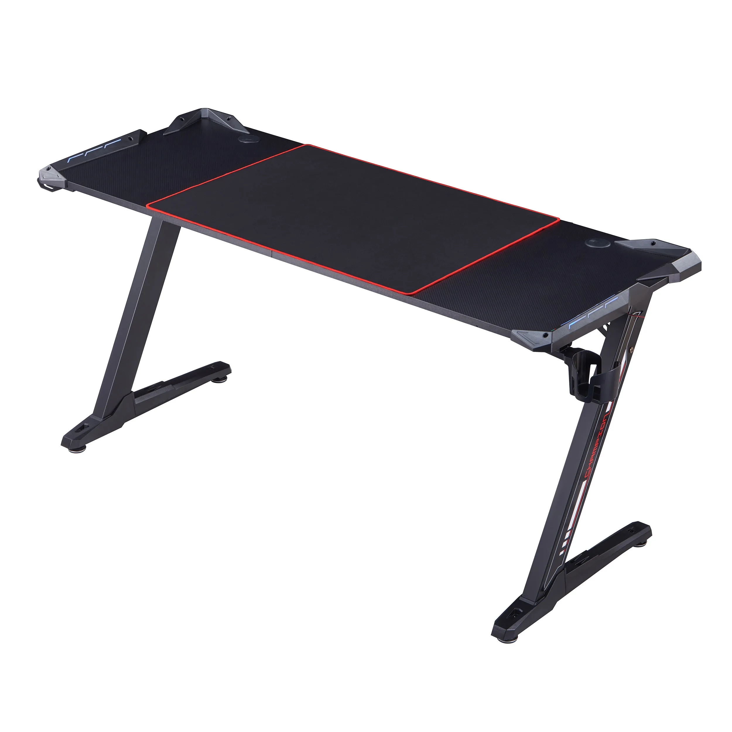 Wiching Modern Black 67-in Steel Rectangular Computer Desk