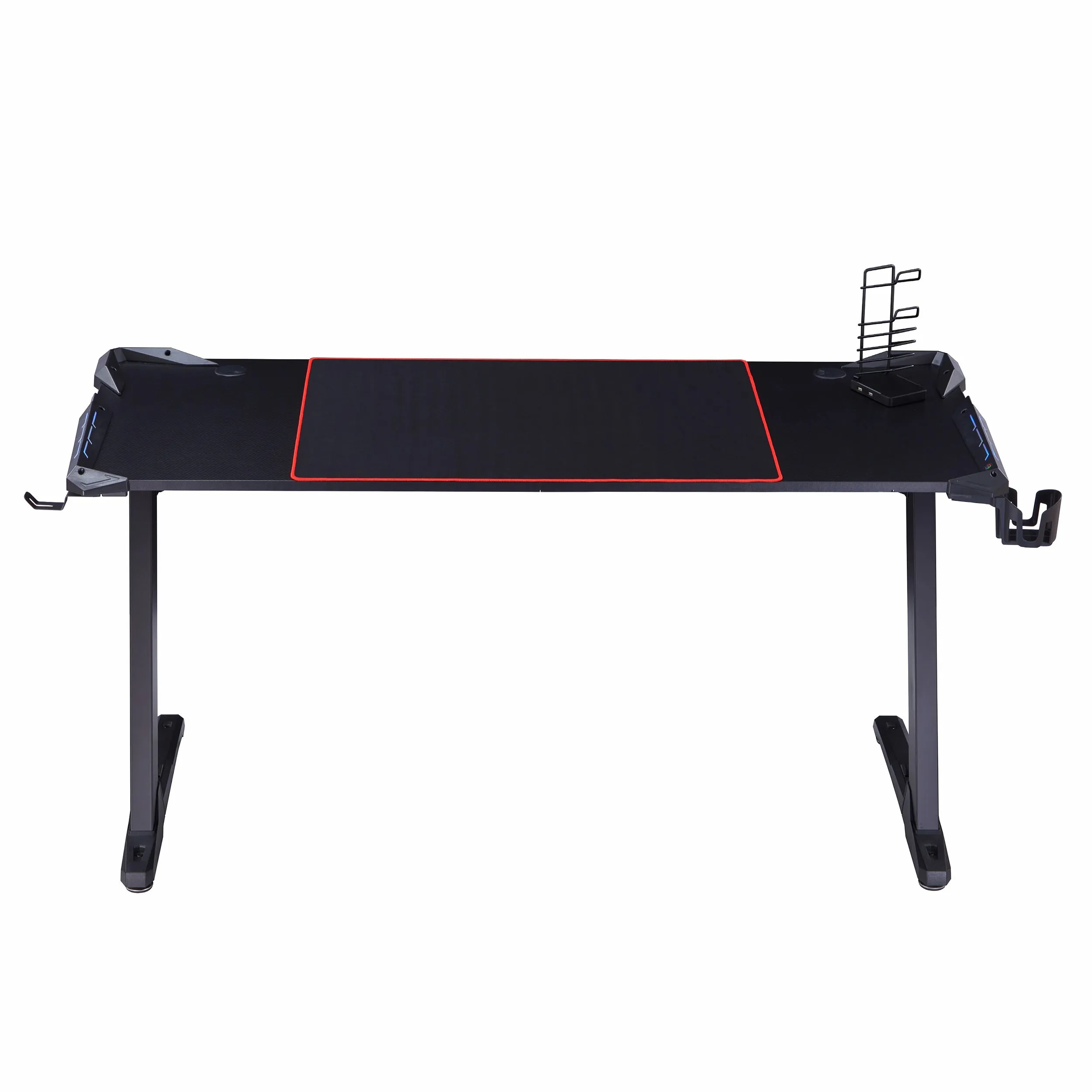 Wiching Modern Black 67-in Steel Rectangular Computer Desk