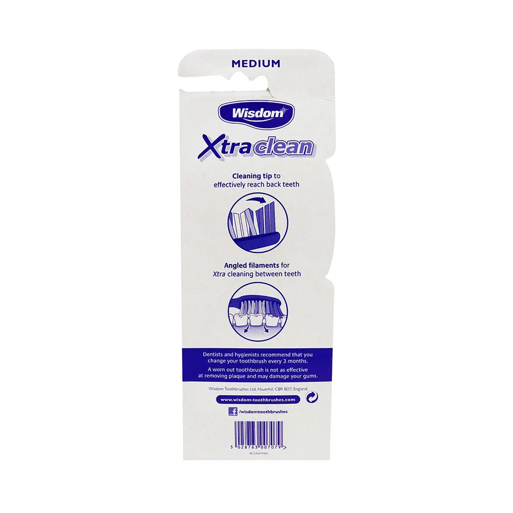 Wisdom Xtra Clean Toothbrush Medium 4Pack