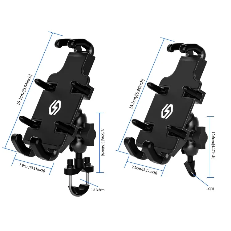 WUPP CS-1205A1 All Aluminum Alloy Motorcycle Navigation Bracket Phone Holder