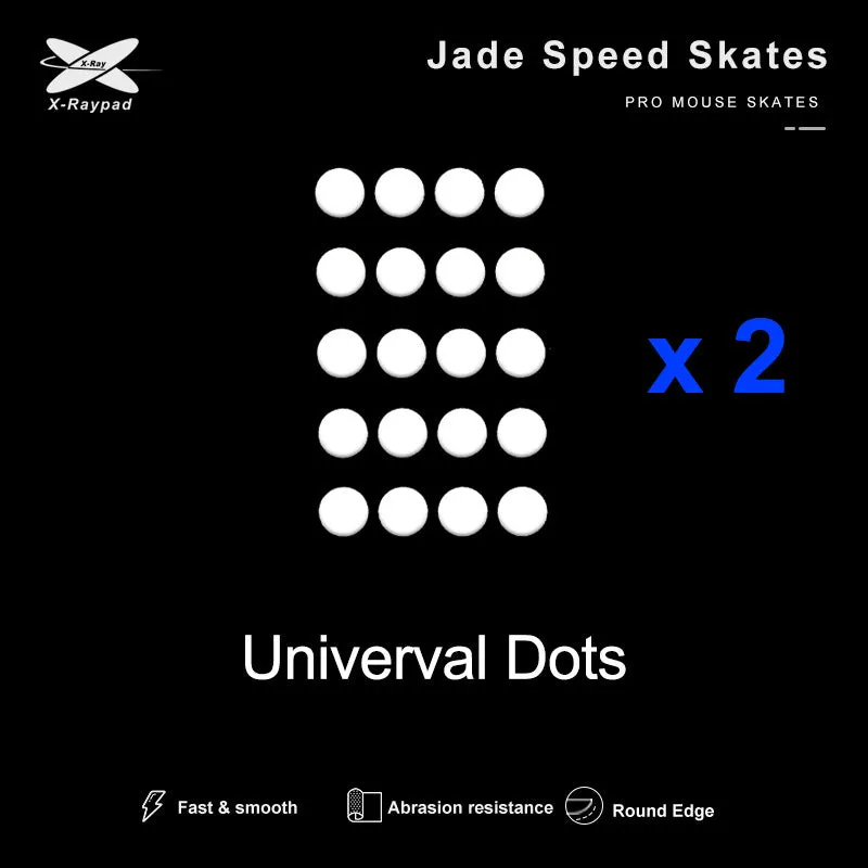 X-Raypad Jade Mouse Skates – Universal DIY 0.8mm PTFE Dots